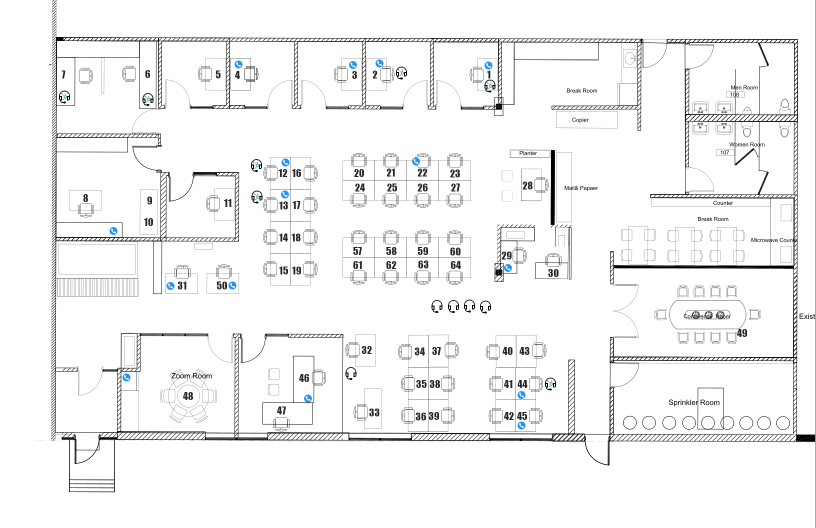 Office floor plan
